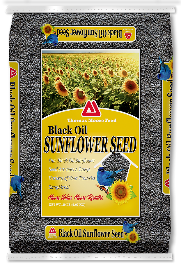 tong garden sunflower seeds Thomas Moore Black Oil Sunflower Seeds – Hamman Farm and Ranch